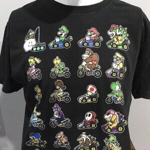 2015 Mario Kart 8 Character Stacks, Men's T-Shirt, Black, XL,‎ Pre-Owned